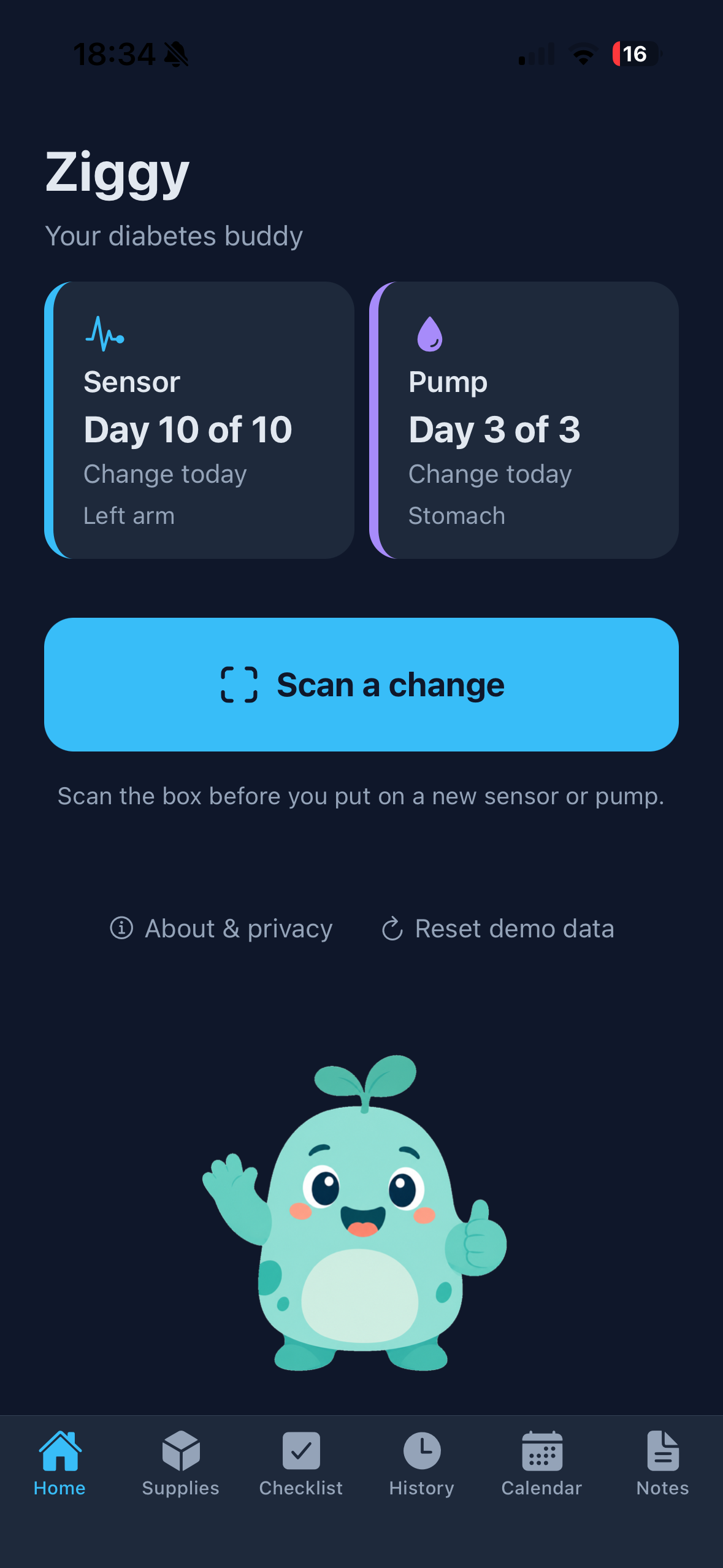 Ziggy app screenshot
